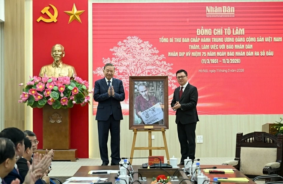 Tổng Bí thư Tô Lâm: Ở đâu có nhân dân ở đó có báo Nhân dân Tổng Bí thư Tô Lâm: Ở đâu có nhân dân ở đó có báo Nhân dân