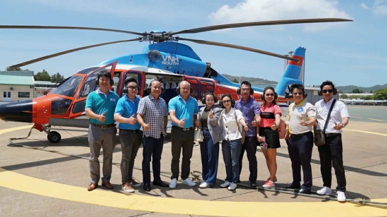 Trải nghiệm tour trực thăng ngắm TP.HCM và Vũng Tàu từ trên cao