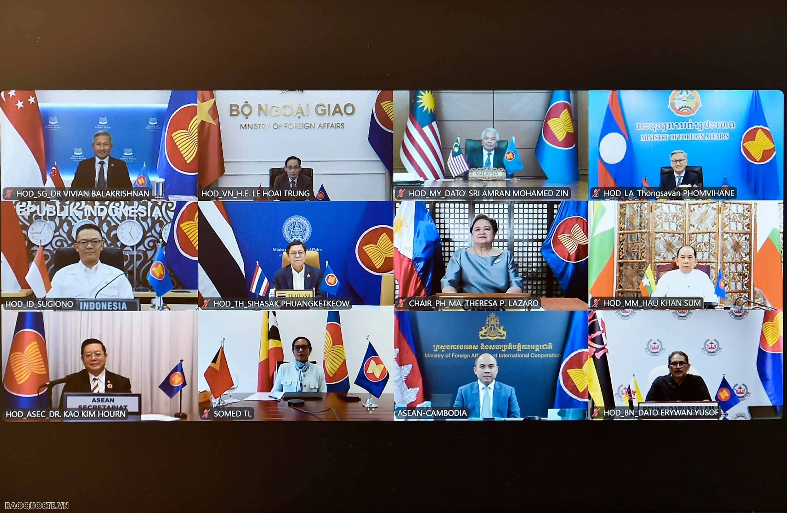 Bộ trưởng Lê Hoài Trung dự Hội nghị Bộ trưởng Ngoại giao ASEAN đặc biệt về tình hình Trung Đông