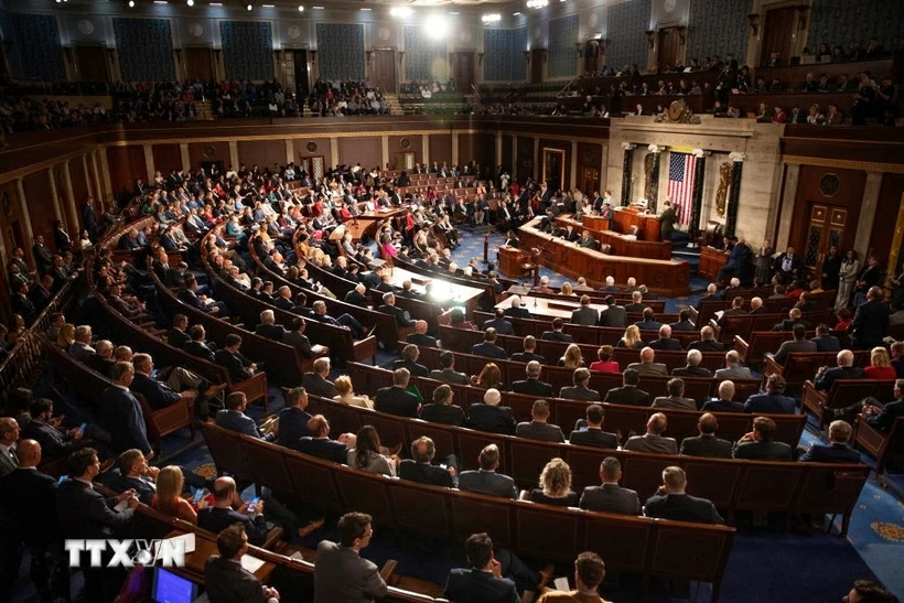 Toàn cảnh một phiên họp của Hạ viện Mỹ ở Washington DC. (Nguồn: TTXVN)