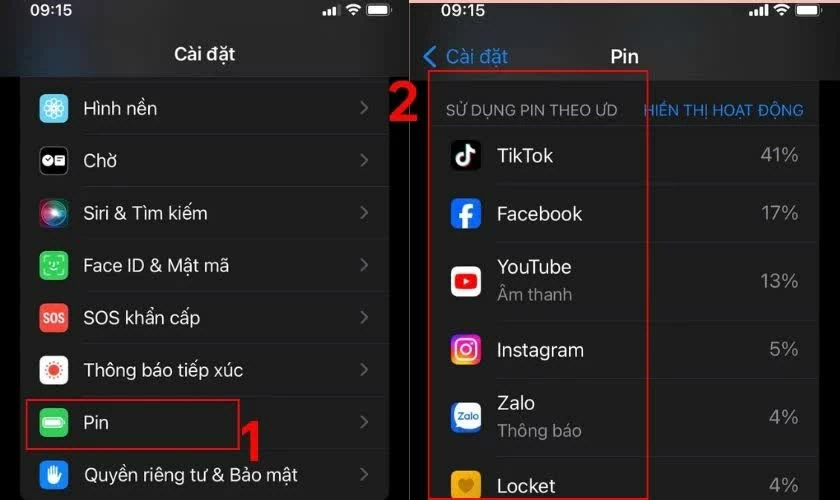 Theo dõi mức sử dụng pin của ứng dụng.