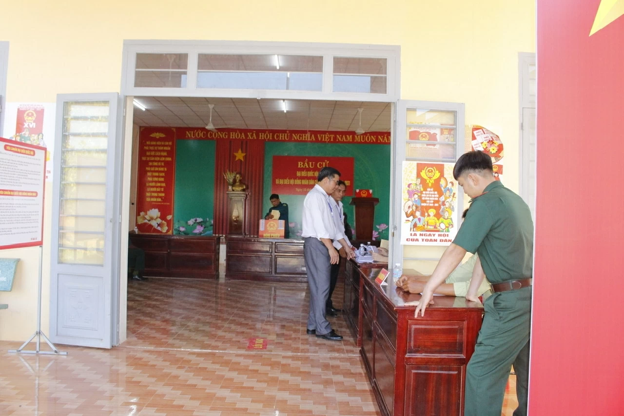 Tỉnh Đồng Nai: Rộn ràng ngày hội bầu cử tại ấp 7, xã Lộc Thạnh Tỉnh Đồng Nai: Rộn ràng ngày hội bầu cử tại ấp 7, xã Lộc Thạnh