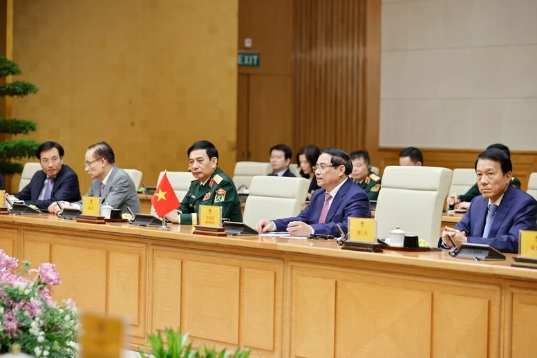 Thủ tướng Phạm Minh Chính tiếp các Bộ trưởng Ngoại giao, Quốc phòng và Công an Trung Quốc