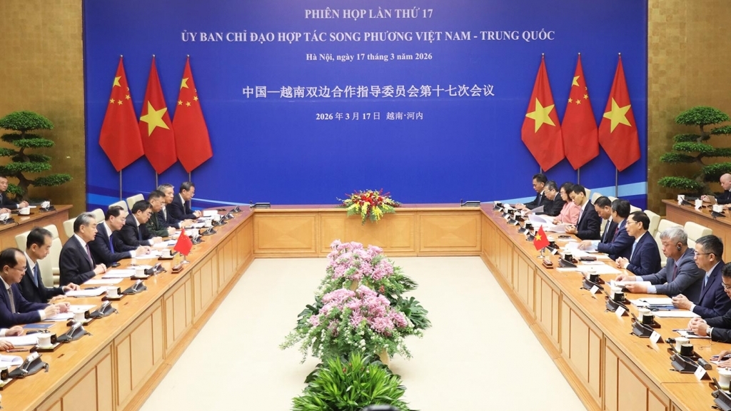 Phiên họp lần thứ 17 Ủy ban chỉ đạo hợp tác song phương Việt Nam-Trung Quốc