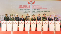 Bộ trưởng Quốc phòng Việt Nam-Trung Quốc khởi công xây dựng Trạm Y tế hữu nghị Hải Sơn, Quảng Ninh