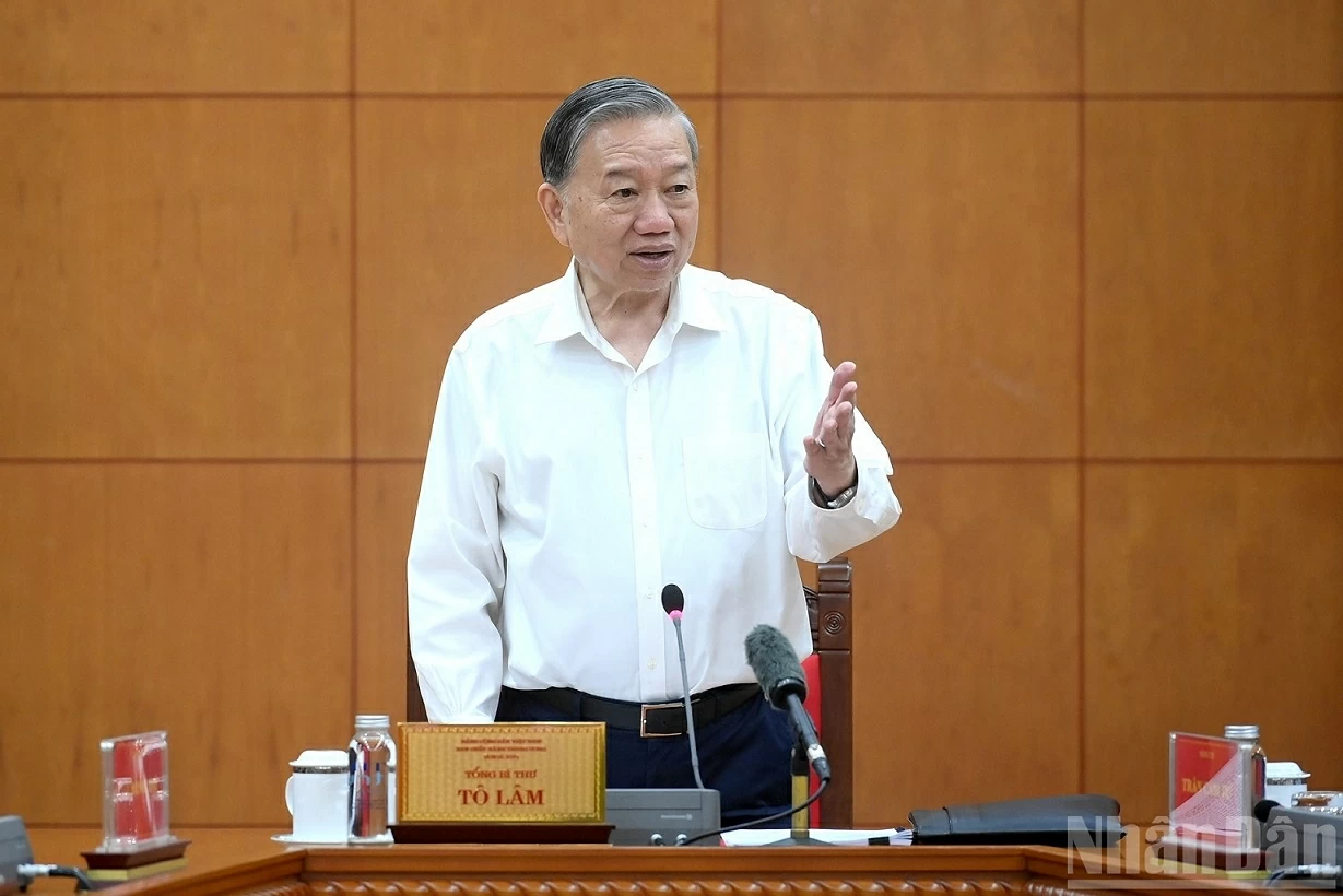 Tổng Bí thư Tô Lâm chủ trì cuộc họp Thường trực Ban Chỉ đạo Trung ương về phòng, chống tham nhũng, lãng phí, tiêu cực