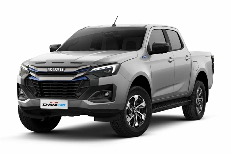 Isuzu D-Max EV là mẫu bán tải điện 100% đầu tiên của hãng xe Nhật được sản xuất tại Thái Lan. Isuzu D-Max EV là mẫu bán tải điện 100% đầu tiên của hãng xe Nhật được sản xuất tại Thái Lan.