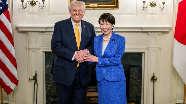 Thủ tướng Nhật Bản lần đầu thăm Mỹ, ca ngợi người duy nhất 'có thể mang lại hòa bình và thịnh vượng cho toàn thế giới'