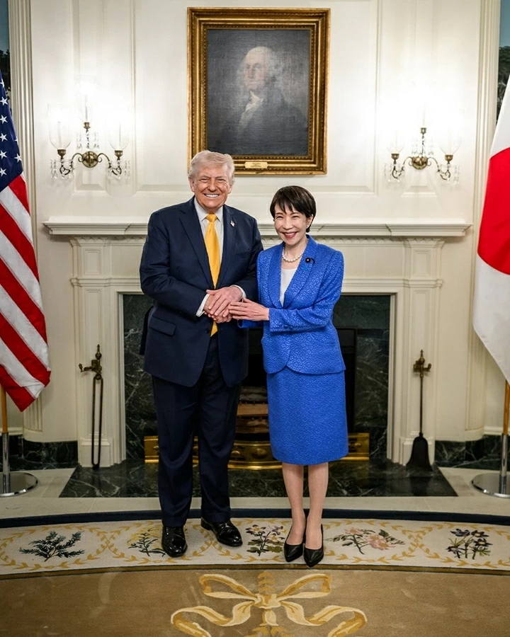 Thủ tướng Nhật Bản Takaichi lần đầu thăm Mỹ, ca ngợi Tổng thống Trump là người duy nhất có thể mang lại hòa bình và thịnh vượng cho toàn thế giới Thủ tướng Nhật Bản Takaichi lần đầu thăm Mỹ, ca ngợi Tổng thống Trump là người duy nhất có thể mang lại hòa bình và thịnh vượng cho toàn thế giới