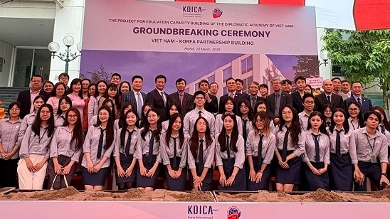 Khởi công Hội trường quốc tế Học viện Ngoại giao: Biểu tượng cho niềm tin và quan hệ hữu nghị bền chặt Việt Nam-Hàn Quốc