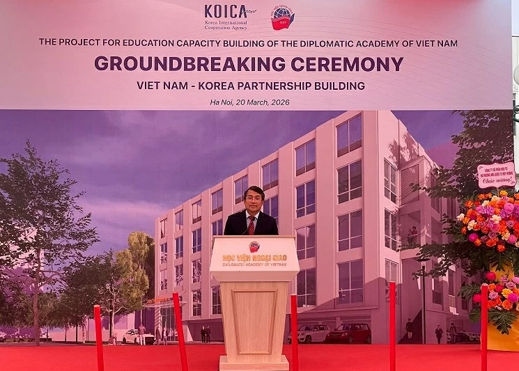 Khởi công Hội trường quốc tế Học viện Ngoại giao: Biểu tượng cho niềm tin và quan hệ hữu nghị bền chặt Việt Nam-Hàn Quốc