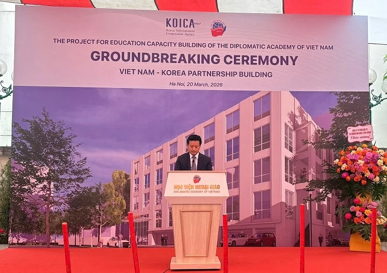 Khởi công Hội trường quốc tế Học viện Ngoại giao: Biểu tượng cho niềm tin và quan hệ hữu nghị bền chặt Việt Nam-Hàn Quốc