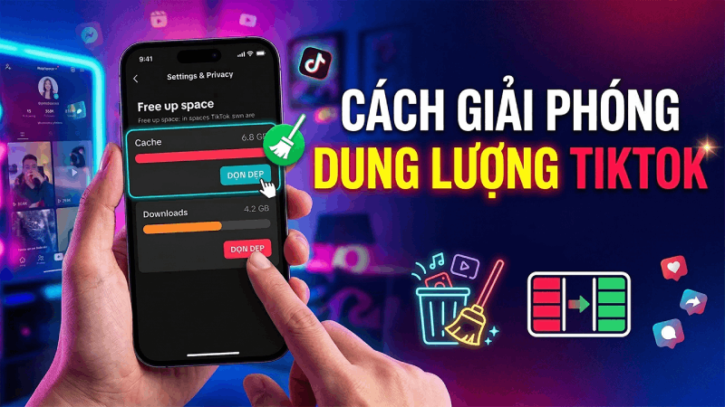 Hướng dẫn cách giải phóng dung lượng TikTok hiệu quả. Hướng dẫn cách giải phóng dung lượng TikTok hiệu quả.
