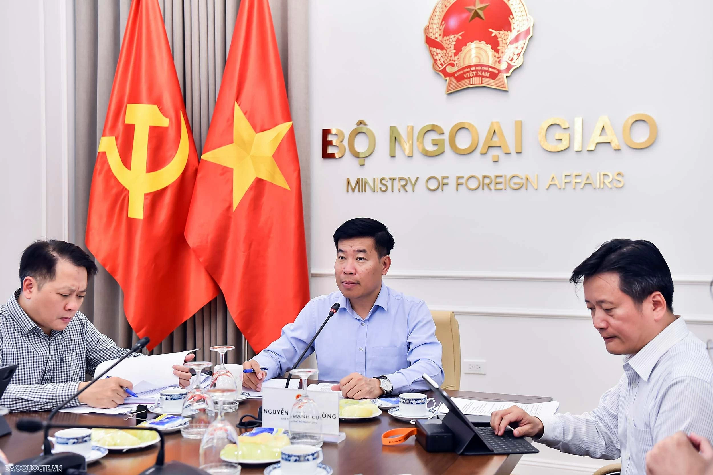 Định hướng xây dựng kế hoạch và triển khai công tác nghiên cứu khoa học của Bộ Ngoại giao năm 2027 và thời gian tới Ủy viên Trung ương Đảng, Thứ trưởng Nguyễn Mạnh Cường chủ trì Tọa đàm triển khai công tác nghiên cứu khoa học của Bộ Ngoại giao