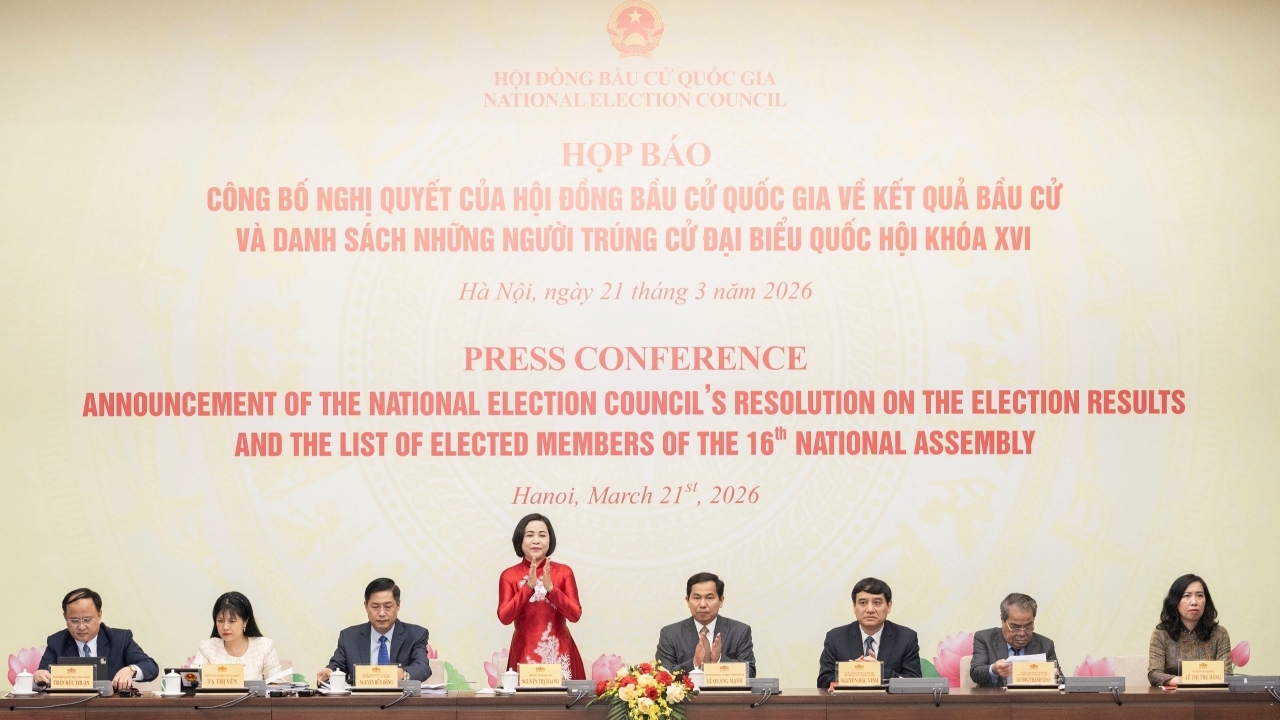 Công bố danh sách trúng cử đại biểu Quốc hội khóa XVI