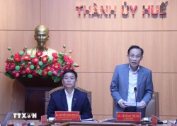 Thông qua dự thảo báo cáo kết quả giám sát Ban Thường vụ Thành ủy Huế