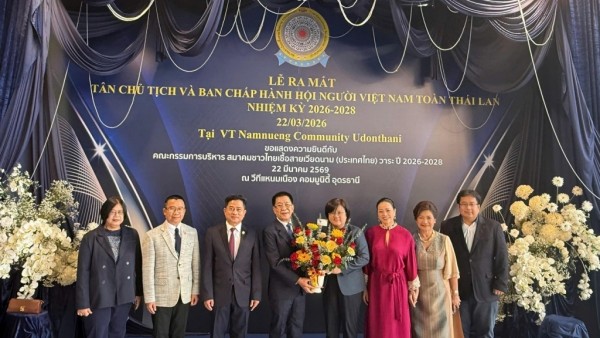 Lễ ra mắt tân Chủ tịch Hội Người Việt Nam toàn Thái: Tăng cường đoàn kết cộng đồng, thúc đẩy quan hệ Việt Nam-Thái Lan
