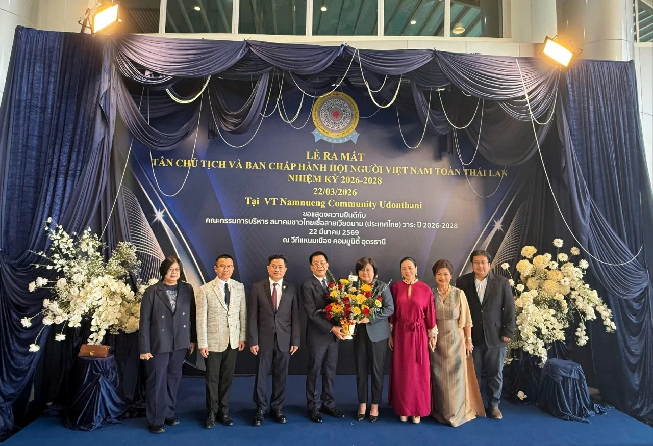 Lễ ra mắt tân Chủ tịch Hội Người Việt Nam toàn Thái: Tăng cường đoàn kết cộng đồng, thúc đẩy quan hệ Việt Nam-Thái Lan
