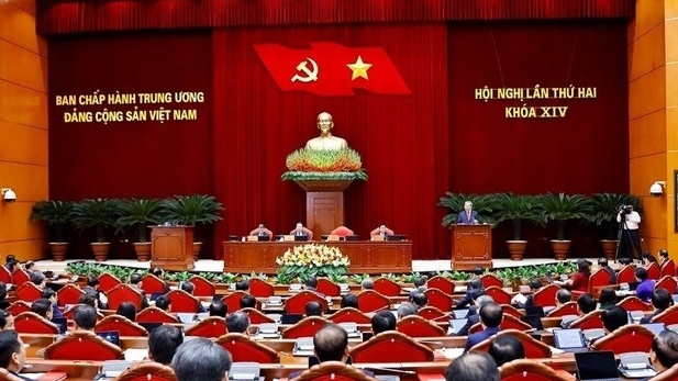 Thông cáo báo chí ngày làm việc thứ nhất Hội nghị Trung ương 2 khóa XIV