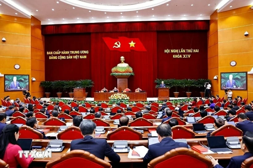 Thông cáo báo chí ngày làm việc thứ nhất Hội nghị Trung ương 2 khóa XIV