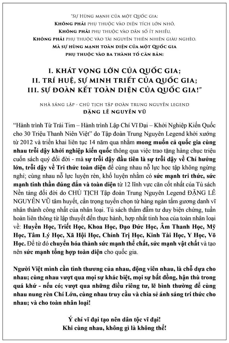 Hành trình kiến tạo khát vọng lớn cho thanh niên Việt Hành trình kiến tạo khát vọng lớn cho thanh niên Việt