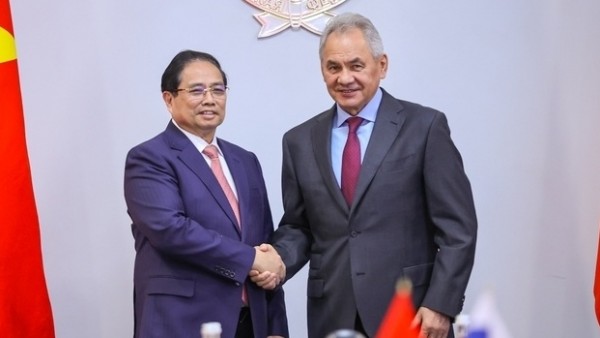 Thủ tướng Chính phủ Phạm Minh Chính gặp Thư ký Hội đồng An ninh Liên bang Nga