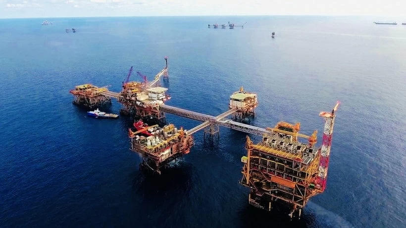 Công trình phục vụ khai thác dầu khí của PetroVietnam. (Nguồn: TTXVN)