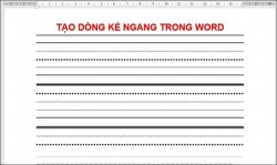 Hướng dẫn cách tạo dòng kẻ trong Word chỉ trong vài bước