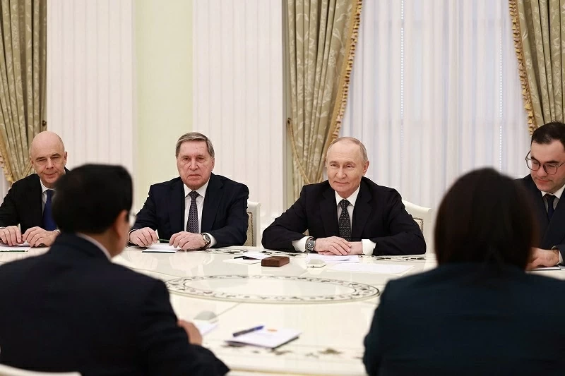 Thủ tướng Chính phủ Phạm Minh Chính hội kiến Tổng thống Liên bang Nga Vladimir Putin Thủ tướng Chính phủ Phạm Minh Chính hội kiến Tổng thống Liên bang Nga Vladimir Putin