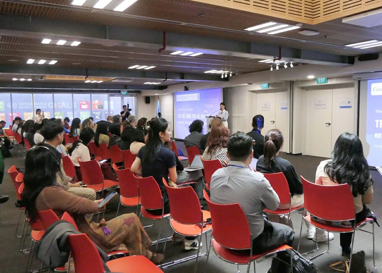 Toàn cảnh buổi trao đổi “Trí tuệ nhân tạo và báo chí”. (Ảnh: Ngọc Anh)