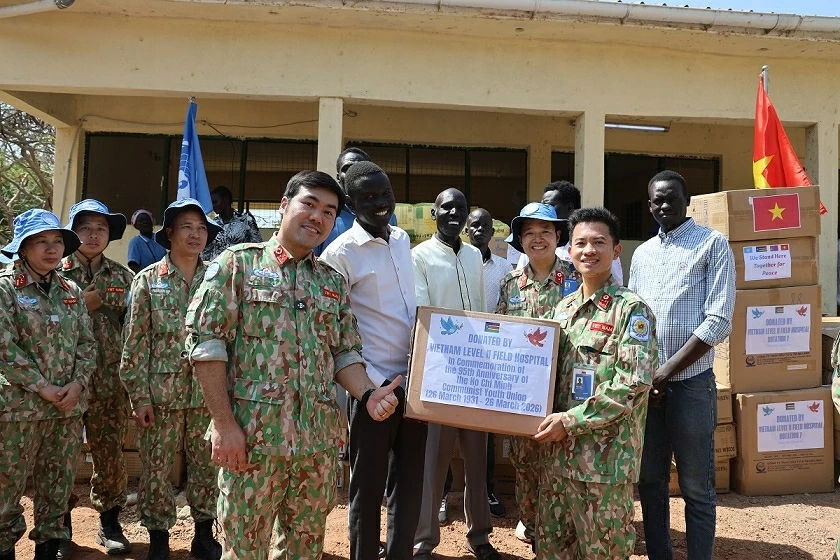 Bệnh viện dã chiến Việt Nam sôi nổi các hoạt động chào mừng 95 năm ngày thành lập Đoàn TNCS Hồ Chí Minh Bệnh viện dã chiến Việt Nam sôi nổi các hoạt động chào mừng 95 năm ngày thành lập Đoàn TNCS Hồ Chí Minh