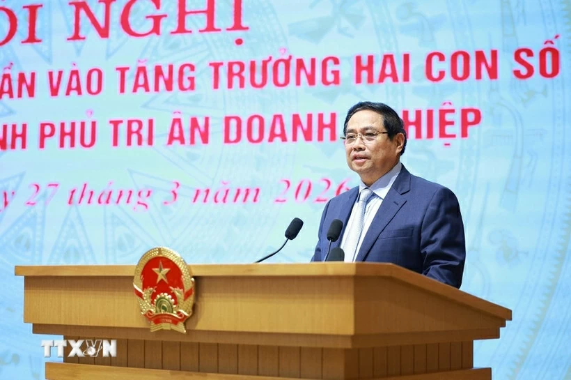Thủ tướng chủ trì hội nghị về tăng trưởng hai con số và tri ân doanh nghiệp Thủ tướng chủ trì hội nghị về tăng trưởng hai con số và tri ân doanh nghiệp