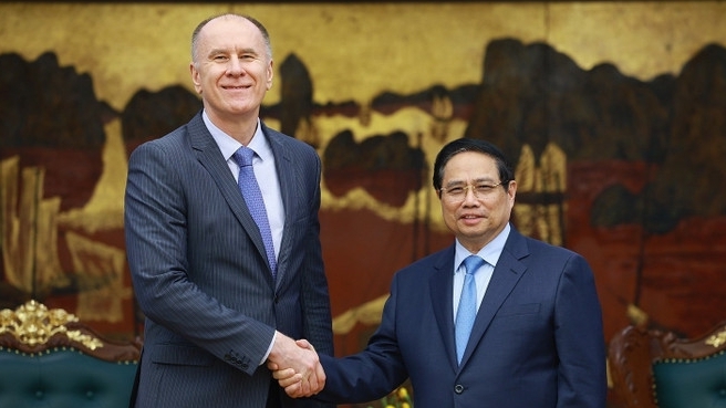 Thủ tướng Phạm Minh Chính tiếp Đoàn cán bộ Quỹ tiền tệ quốc tế