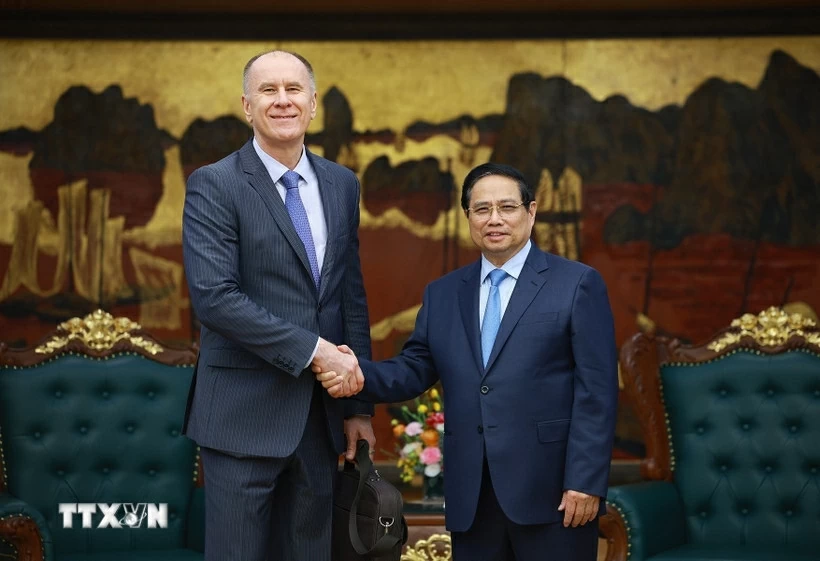 Thủ tướng Phạm Minh Chính tiếp Đoàn cán bộ Quỹ tiền tệ quốc tế