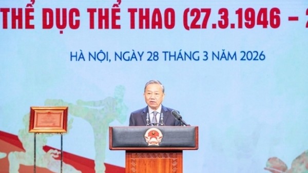 Tổng Bí thư Tô Lâm dự Lễ kỷ niệm 80 năm Ngày truyền thống ngành Thể dục thể thao Việt Nam
