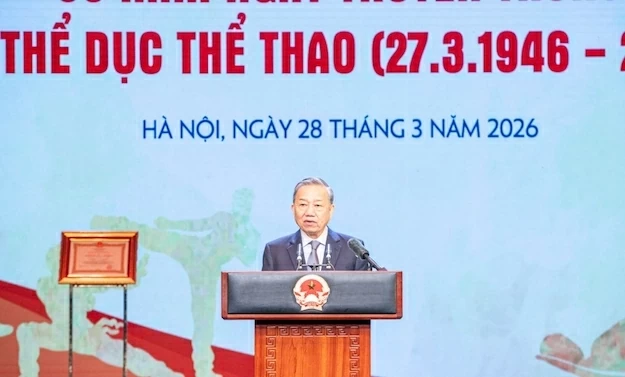 Tổng Bí thư Tô Lâm dự Lễ kỷ niệm 80 năm Ngày truyền thống ngành Thể dục thể thao Việt Nam Tổng Bí thư Tô Lâm dự Lễ kỷ niệm 80 năm Ngày truyền thống ngành Thể dục thể thao Việt Nam