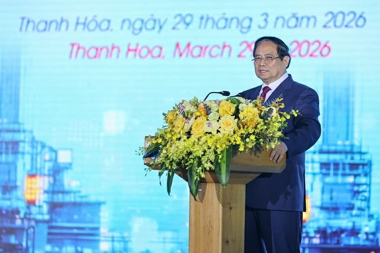 Thủ tướng Phạm Minh Chính phát biểu tại Hội nghị. (Ảnh: Nhật Bắc)