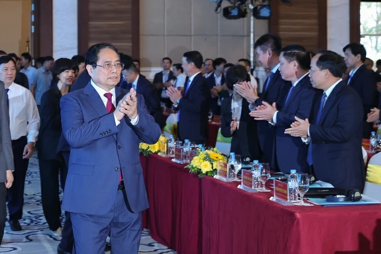 Thủ tướng Phạm Minh Chính dự Hội nghị xúc tiến đầu tư tỉnh Thanh Hóa năm 2026. (Ảnh: Nhật Bắc)