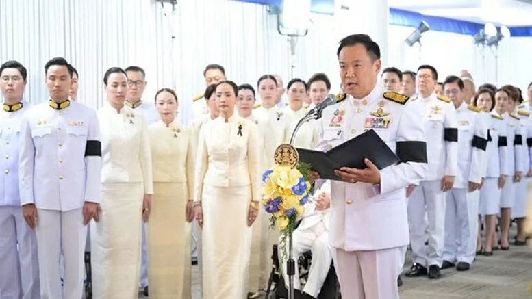 Thủ tướng Chính phủ Phạm Minh Chính gửi thư mừng Thủ tướng Vương quốc Thái Lan Anutin Charnvirakul. (Nguồn: VGP) Thủ tướng Chính phủ Phạm Minh Chính gửi thư mừng Thủ tướng Vương quốc Thái Lan Anutin Charnvirakul. (Nguồn: VGP)