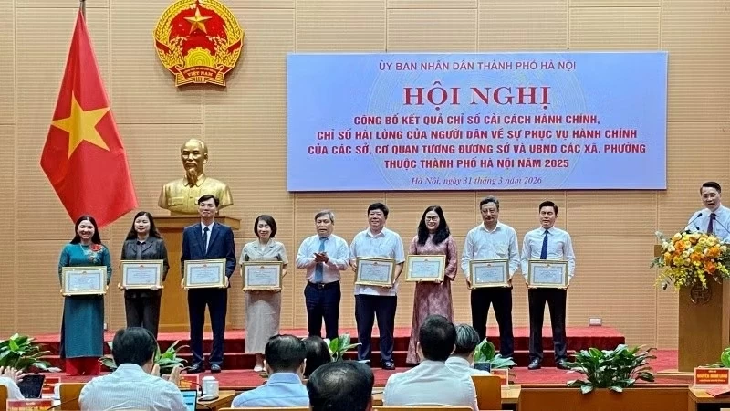 Hà Nội công bố kết quả chỉ số cải cách hành chính năm 2025