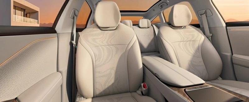 Ghế ngồi của Toyota bZ7.