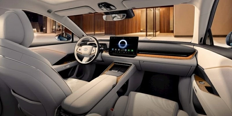 Nội thất của Toyota bZ7.