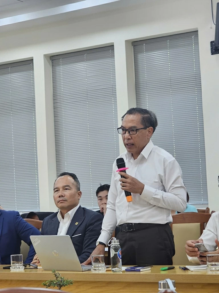 Ông Nguyễn Việt Thông, Phó Giám đốc Sở Du lịch tỉnh An Giang phát biểu tại Toạ đàm.