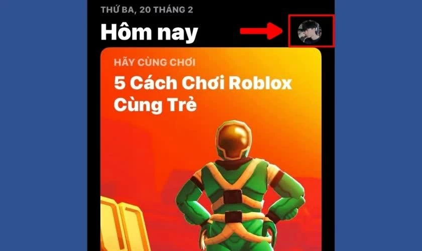 Mở ứng dụng App Store trên iPhone.