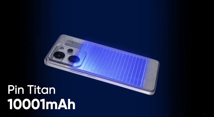 Smartphone tầm trung Realme P4 Power gây ấn tượng với pin 10.001 mAh