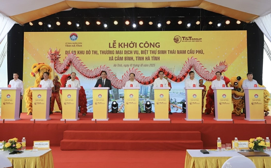 T&T Group khởi công khu đô thị sinh thái kiểu mẫu đầu tiên ở phía Nam Hà Tĩnh