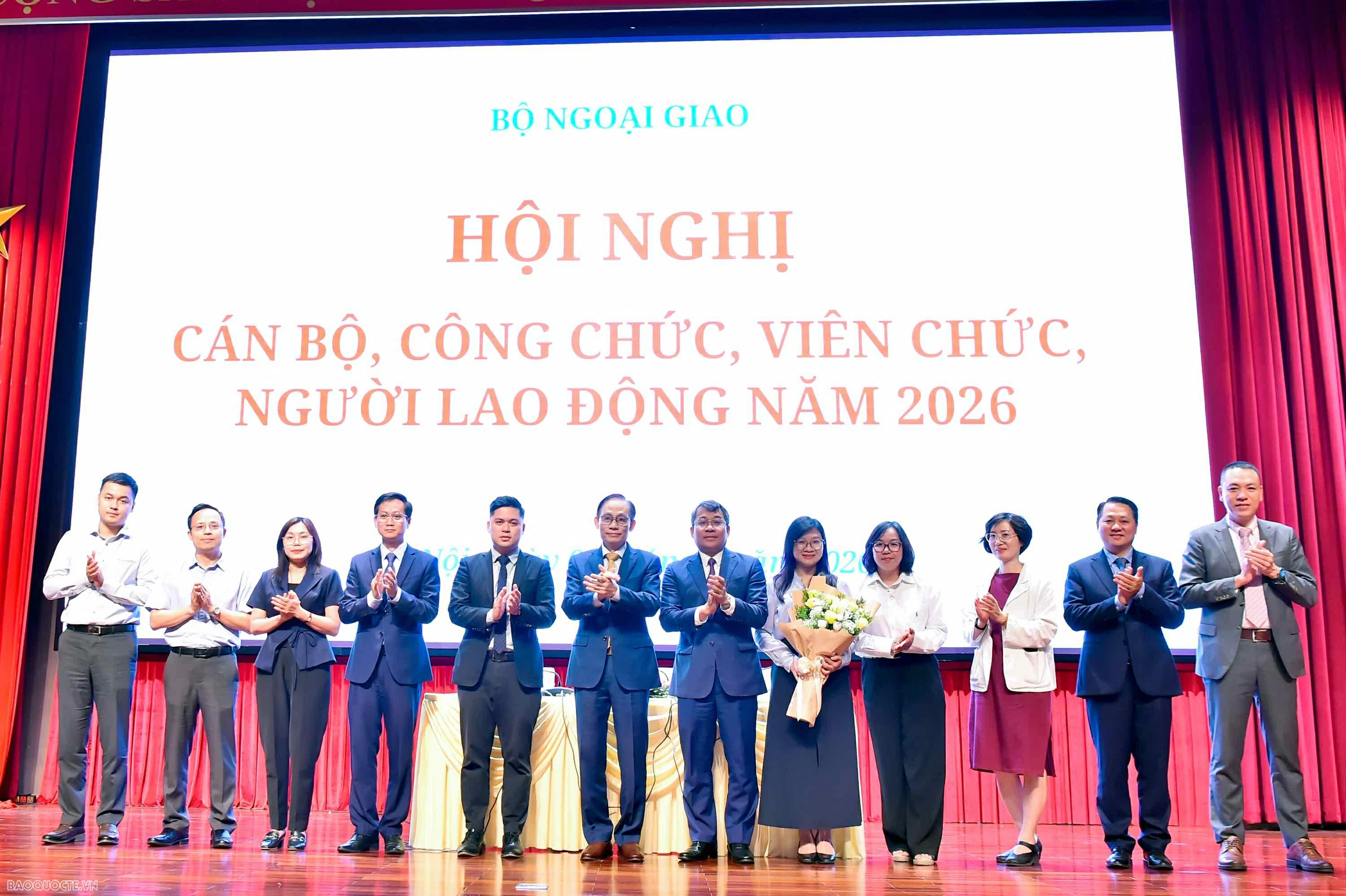 Hội nghị cán bộ, công chức, viên chức, người lao động Bộ Ngoại giao năm 2026 Hội nghị cán bộ, công chức, viên chức, người lao động Bộ Ngoại giao năm 2026