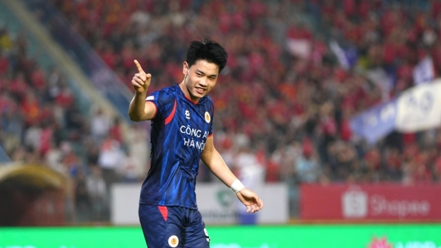 Đình Bắc lập cú đúp, Công an Hà Nội thắng '5 sao' trước SHB Đà Nẵng