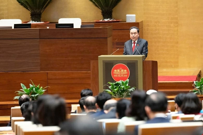 Chủ tịch Quốc hội Trần Thanh Mẫn: Khẳng định vai trò đi trước một bước về thể chế Chủ tịch Quốc hội Trần Thanh Mẫn: Khẳng định vai trò đi trước một bước về thể chế