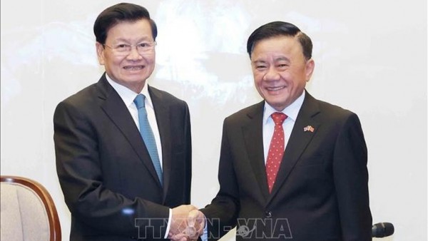 Standing Member of Secretariat Tran Cam Tu's official visit to Laos enhances strategic connectivity, aligns perceptions and actions